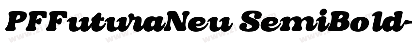 PFFuturaNeu SemiBold字体转换